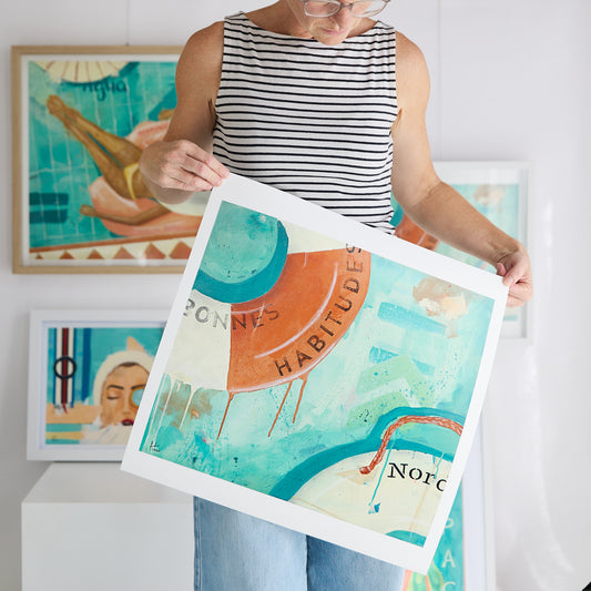 Bonnes Habitudes - Paper Print