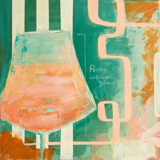 Rosé Coloured Glasses - Paper Print